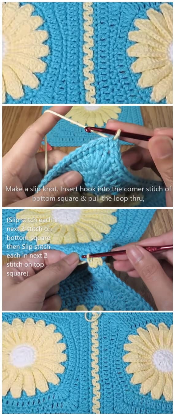 How to Crochet - Did you know that Join Squares Idea in Crochet can be just as creative as crocheting them in the first place?