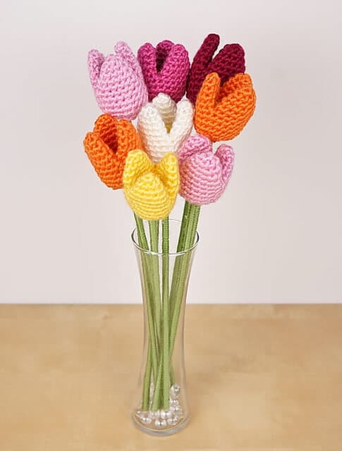 We have 4 Amazing  Crochet Flower Amigurumi Patterns for free. They are easy to make and great for on your windowsill.