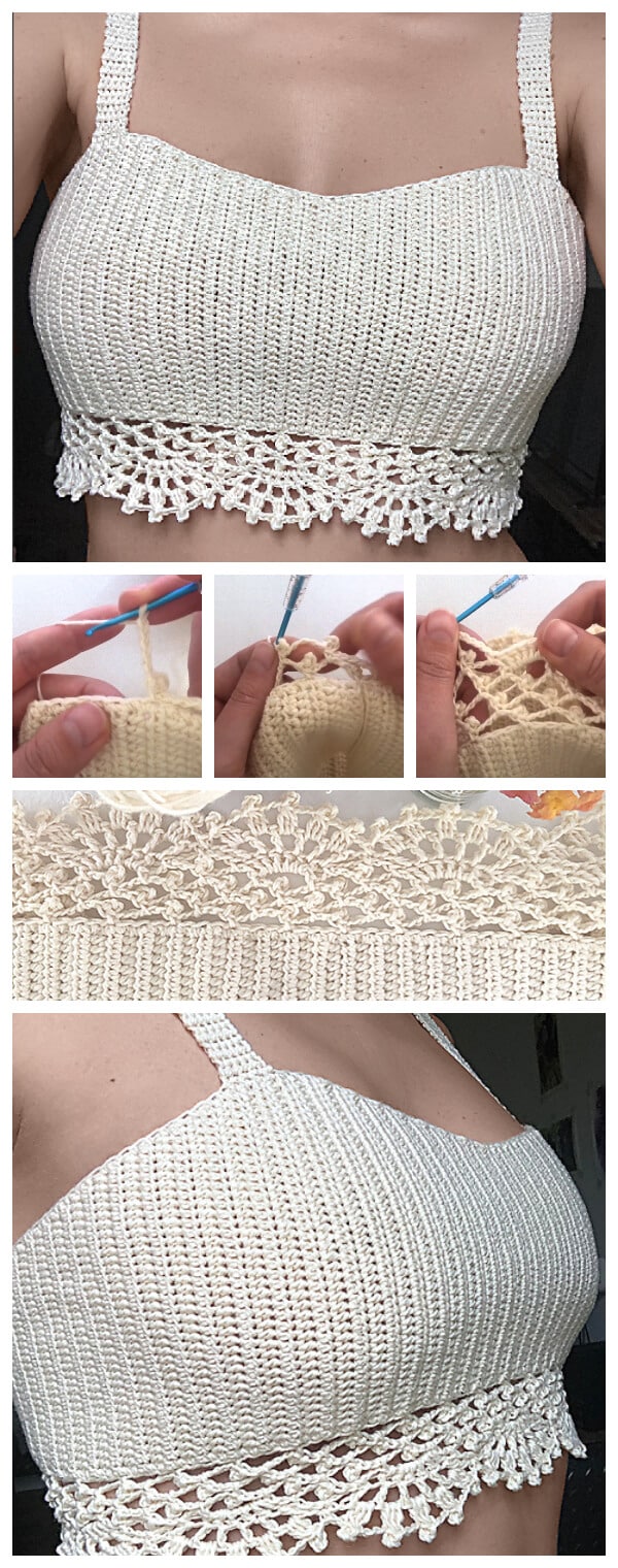 crochet summer crop tops