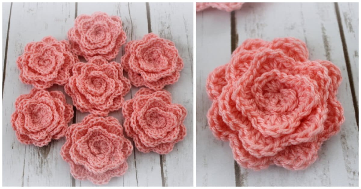 Free Printable Crochet Rose Pattern Farrah Printable