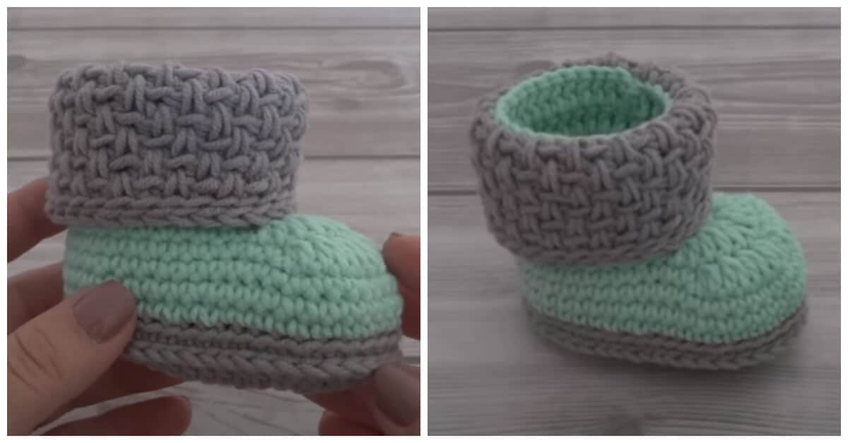 Easy Crochet Baby Bootie Tutorial - Crochet Kingdom