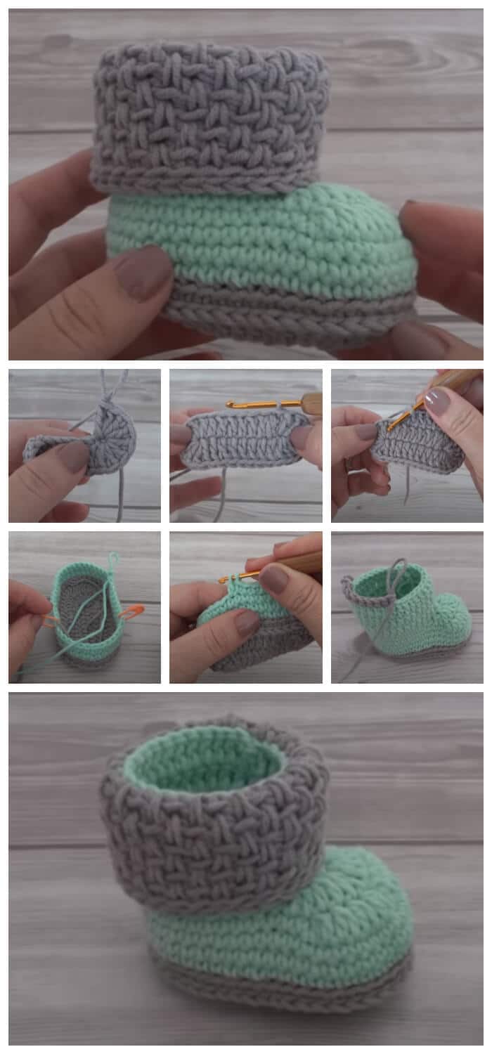 How to Crochet - Crochet Baby bootie is fantastic small gift for showers and with this easy crochet baby bootie for beginners, you'll have the cutest present.