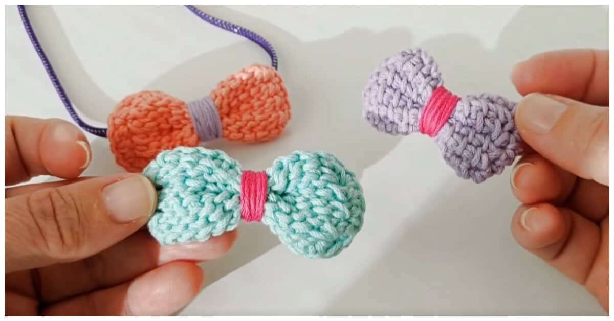 Learn to Crochet - So today I show you how to crochet Easy Crochet Ties For Decorative with just simple stitch. This crochet bow pattern is so easy, it’s almost embarrassing to post.
