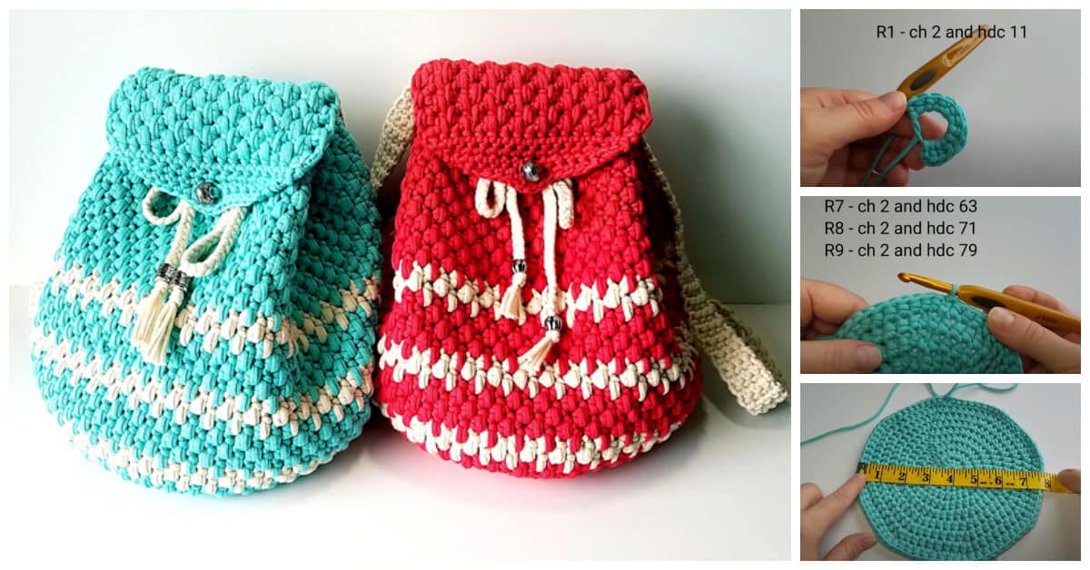 Crochet Backpack - HandmadebyRaine