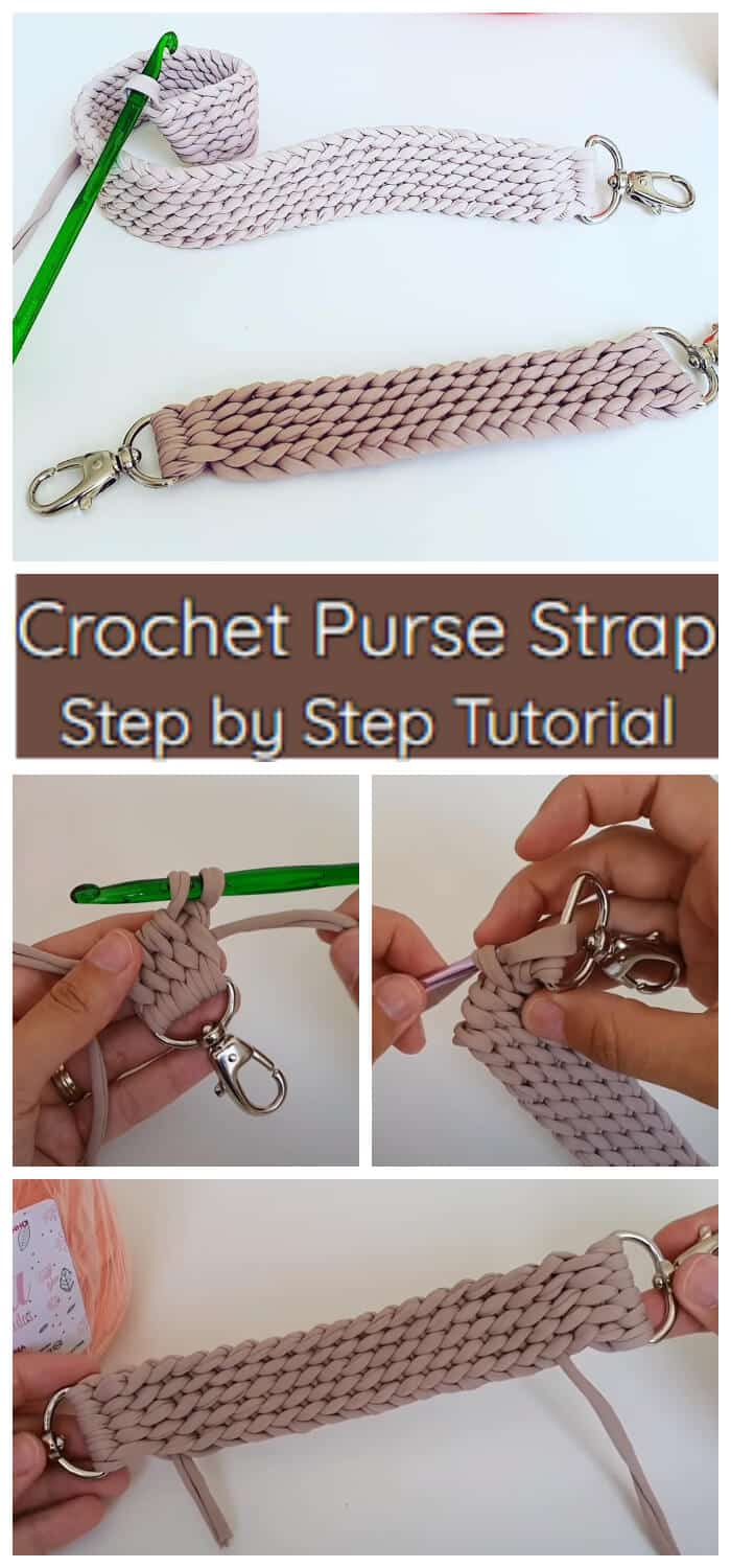 In this tutorial, I will show you how to stylish Crochet Purse Strap for your crochet purses and how to minimize the amount of stretching! Luckily I found a way to make the Crochet Purse Strap I wanted.  It is sturdy, strong, easy to crochet, and does not stretch much.