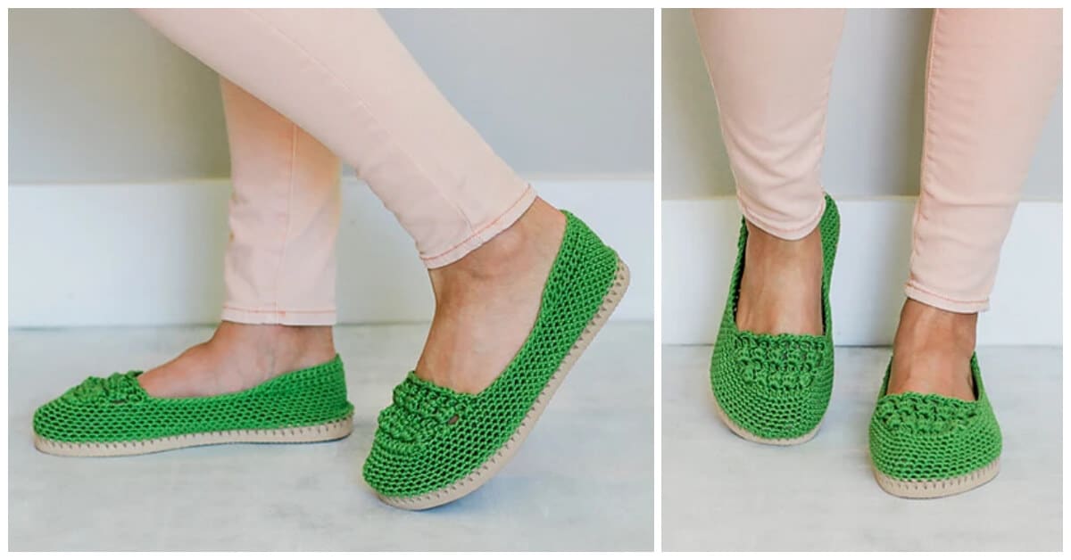 How to Crochet Shoes Using Flip Flop Soles - Crochet Kingdom