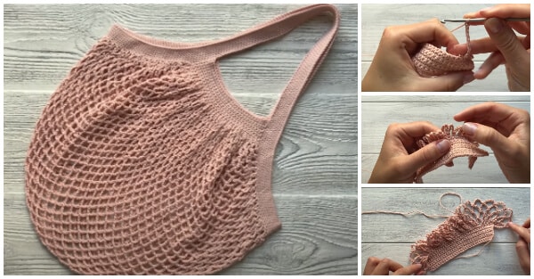 It’s very easy to learn how to crochet string Bag, they are can be made small enough that they are easy to pop into your handbag to take shopping with you.