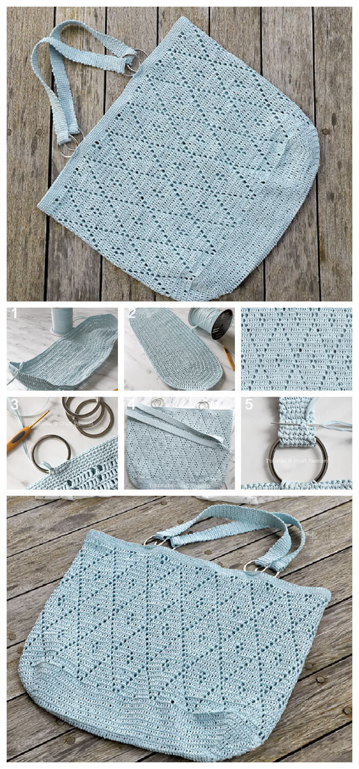 Learn to Crochet - These are beginner friendly Top 3 Crochet Beach Bag Patterns that are quick and easy and perfect for the beach.