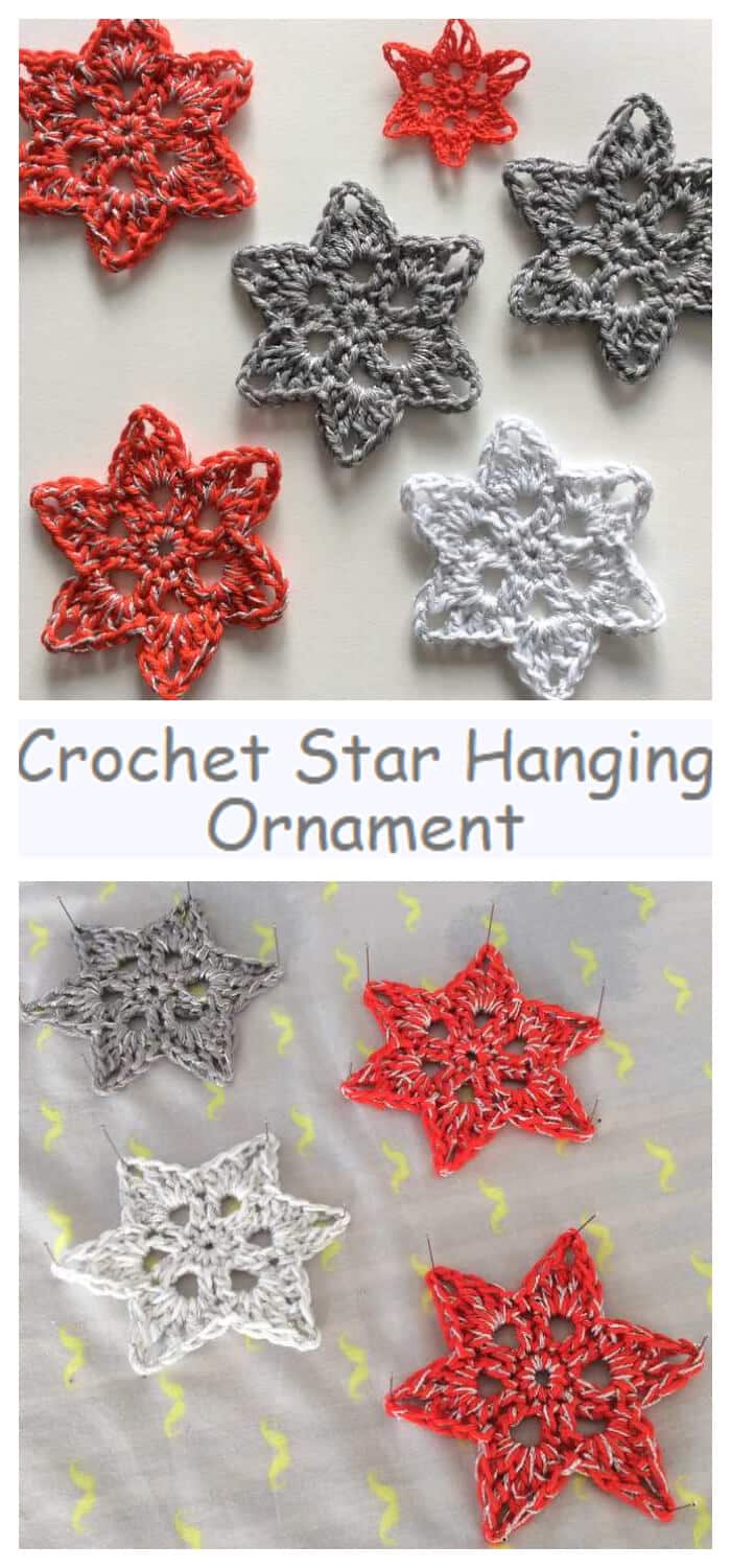 It’s never too early to start preparations and make Crochet Star Hanging Ornament for your home. I love to crochet, and I love quick and easy crochet projects, which is why these crochet stars are the best.