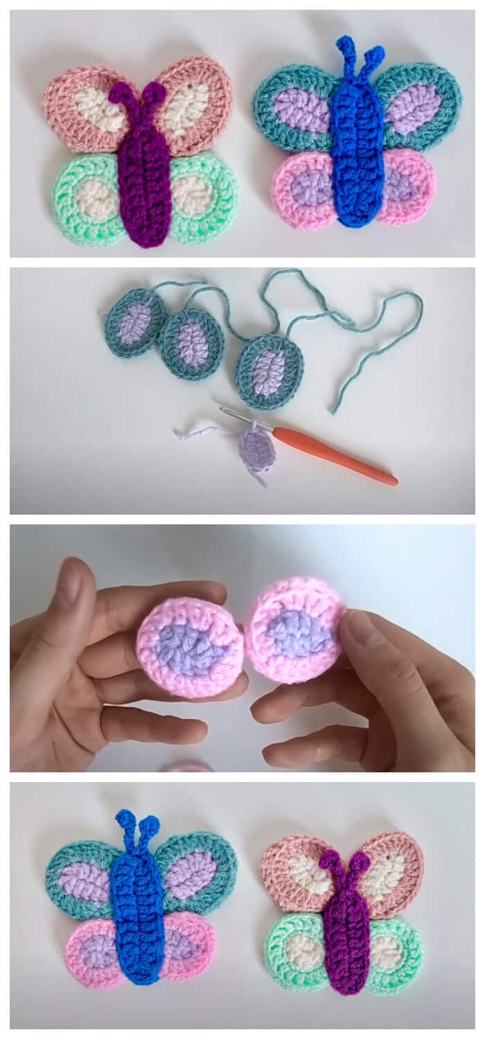 Today we are going to learn How to Crochet Easy Crochet Butterfly Patterns. These cute and quick crochet butterfly patterns makes the perfect summer/Spring addition to any outfit or home and hooks up super quickly.
