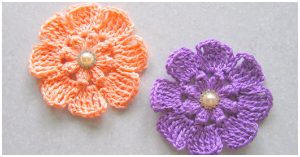 How to Crochet Popcorn Stitch Flower - Crochet Kingdom