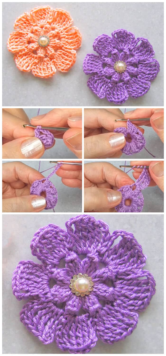 Today we are going to learn How to Crochet Popcorn Stitch Flower for beginners. This beautiful flower works up quick and easy and has wonderful texture.