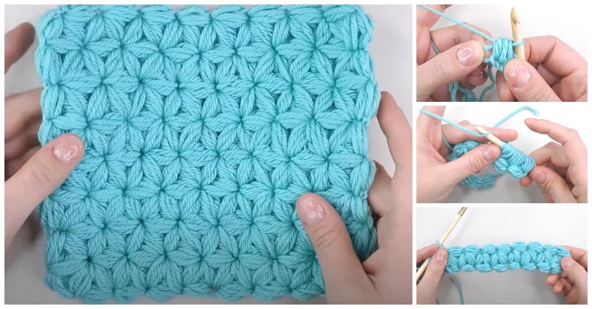 Braided Puff Stitch, How to Crochet