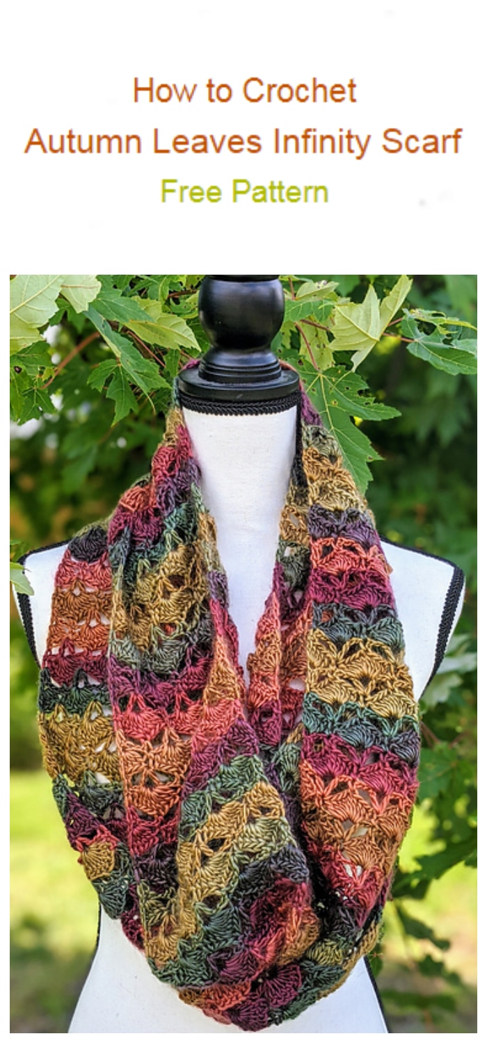 We are going to learn How to Crochet Autumn Leaves Infinity Scarf. With so many simple patterns out there, it’s easy to learn how to crochet a scarf.