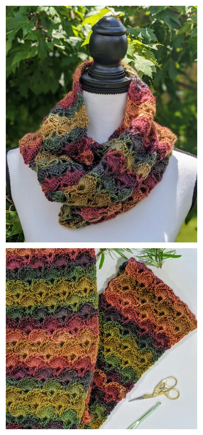 Crochet scarf patterns are perfect when you’re just learning how to crochet. There are so many variations and levels of difficulty in crochet scarf patterns.