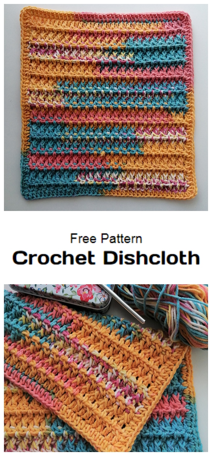We are going to learn How to Crochet Dishcloth Washcloth. Each row is the same, so no need to be checking the pattern constantly.