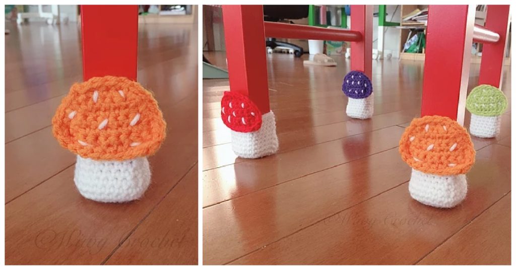 Today We are going to learn How to Crochet Mushroom Chair Socks. These cute little socks are colorful but nonpoisonous. Cute home decor for your chair...