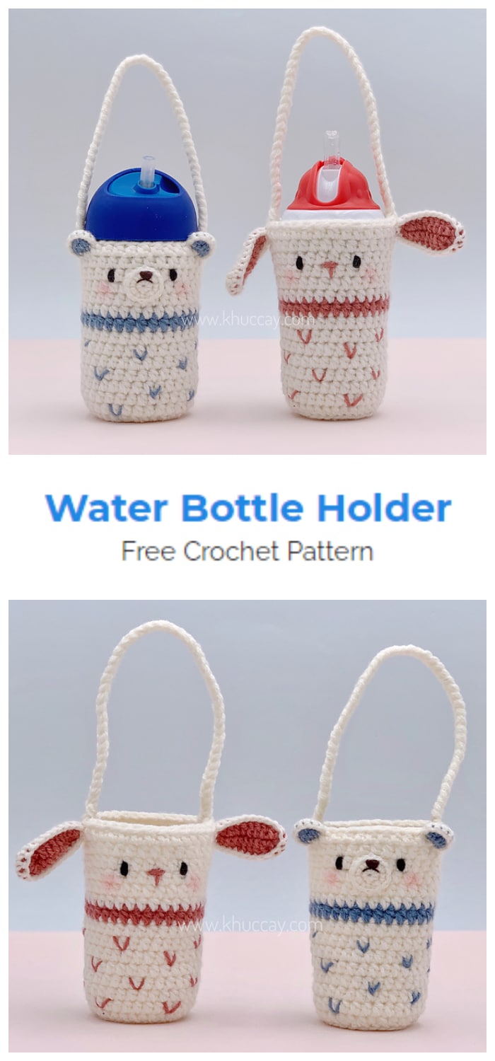 We are going to learn How To Crochet Water Bottle Holder. These water bottle holders will help you carry your water with you when you are on the go.