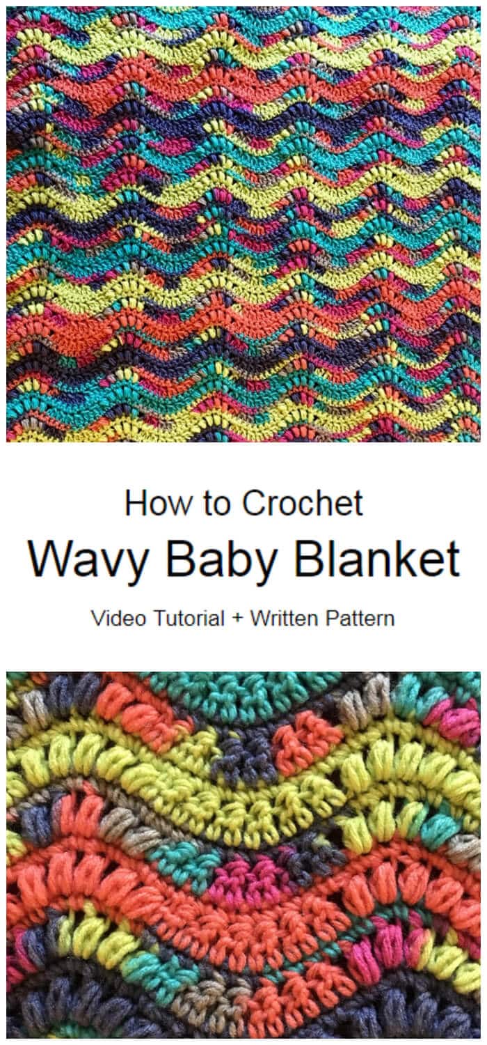 We are going to learn How to Crochet Wavy Baby Blanket. This baby blanket is a great stitch-builder project for those who are relatively new to crochet.