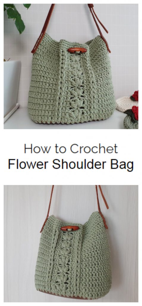 Droplet Flower Shoulder Bag - Crochet Kingdom