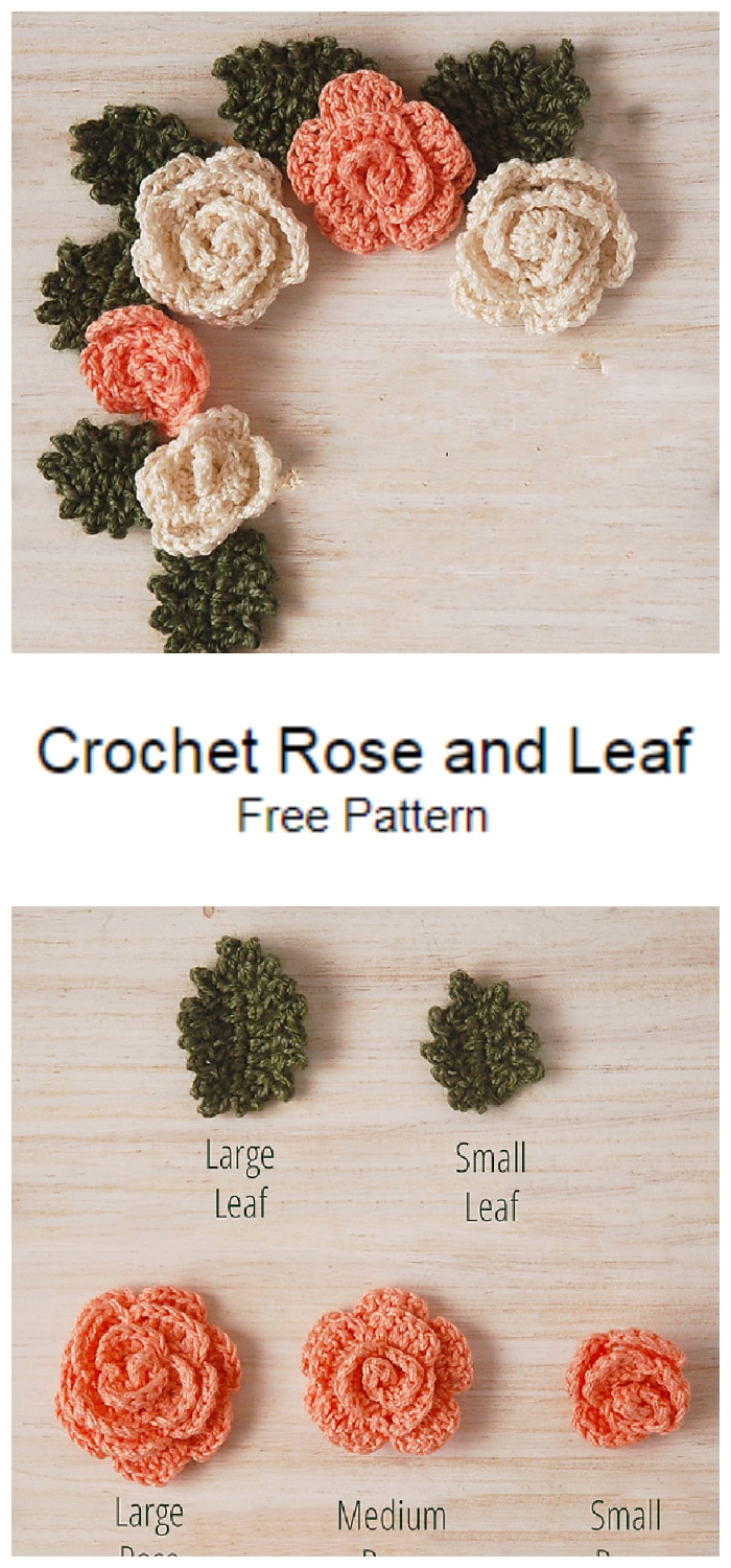 We are going to learn How To Crochet Easy Crochet Rose and Leaf Pattern. Make crochet flowers with any yarn from your stash & the matching crochet hook.