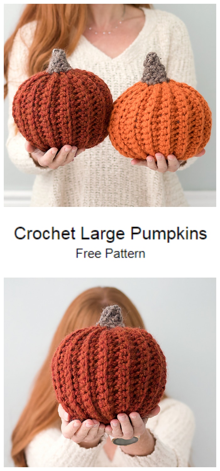 We are going to learn How to Crochet Easy Large Pumpkin Patterns. These pumpkins are a breeze to make and they look great on bookcases and mantels.