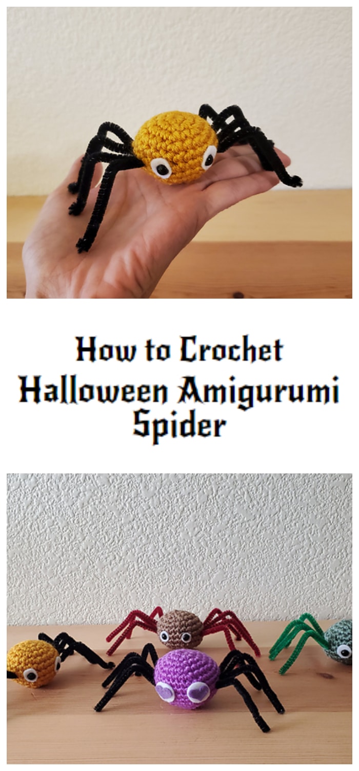 We are going to learn How to Crochet Halloween Amigurumi Spider. These little spiders are very easy to make and perfect for beginners.