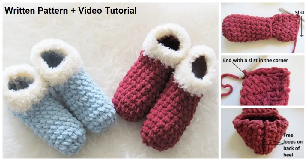 We are going to learn How to Crochet Slippers for Beginners. These beginner-friendly slippers can be worked in just 1-1/2 hours. Is anything more comforting than warming your toes on a cold day? When you come in from the cold, the first step is warming up and a pair of house slippers can quickly do the trick.