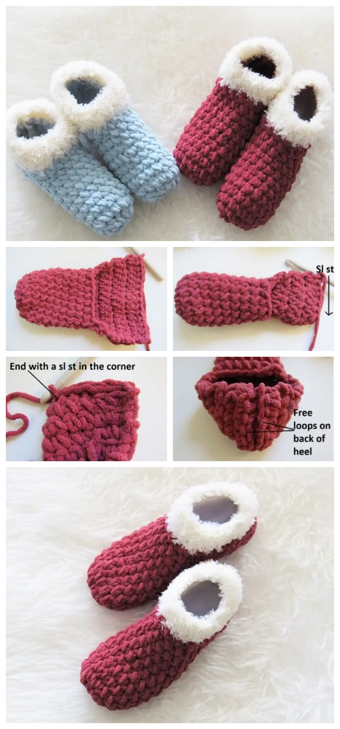 1.5 Hour Crochet Slippers for Beginners 