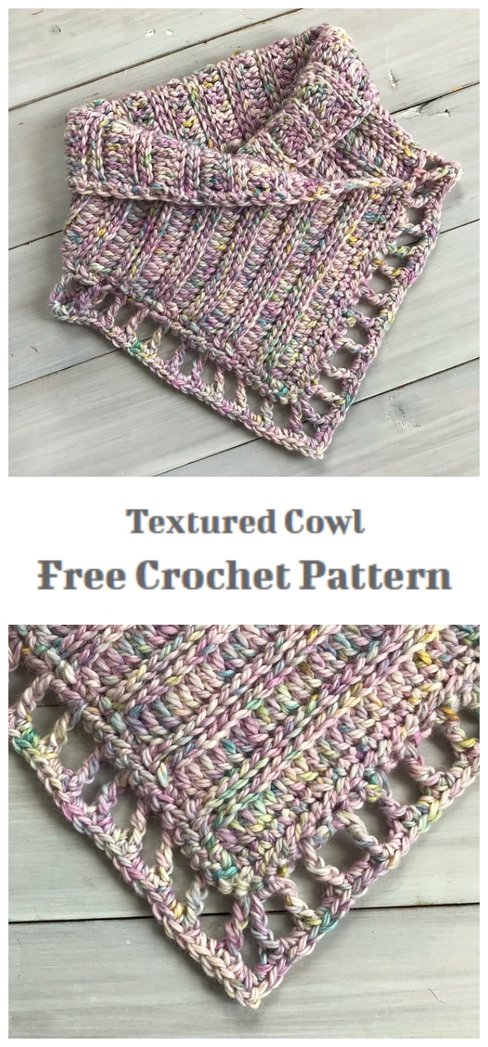 We are going to learn How to Crochet Textured Cowl Pattern. This Crochet Cowl design uses 2 different stitches to create textured stripes.