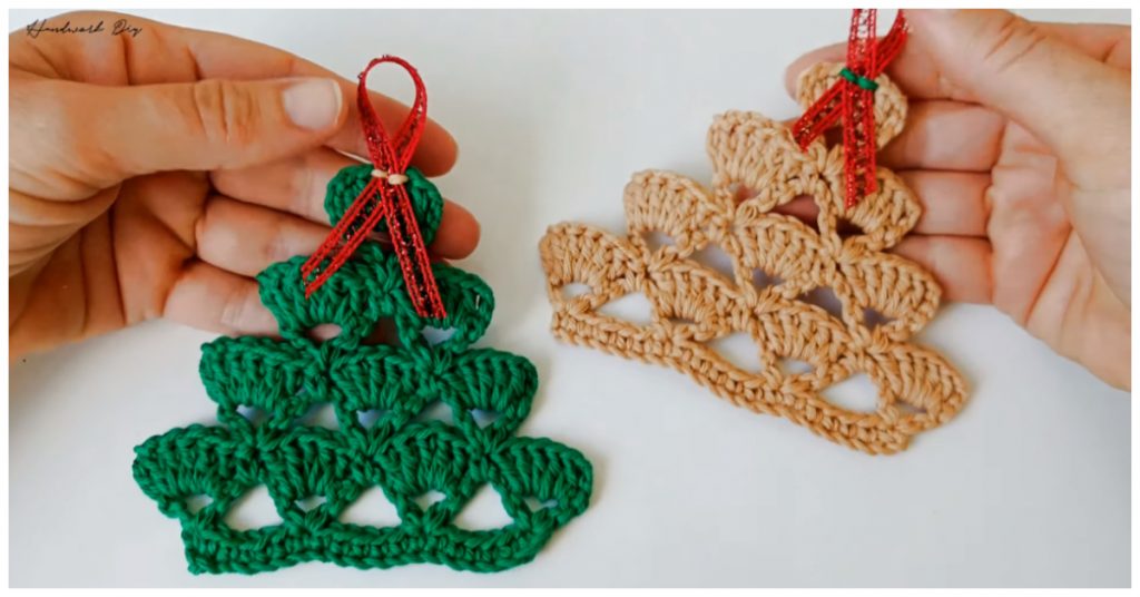 We are going to learn How to Crochet Pine Tree.  It will take a couple of hours to make a beautiful decoration. Specifically, you can add something unique and special to your Christmas tree with handmade crochet ornaments.