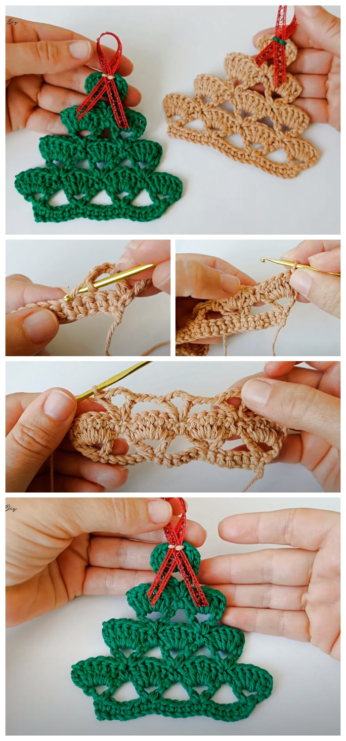We are going to learn How to Crochet Pine Tree.  It will take a couple of hours to make a beautiful decoration. Specifically, you can add something unique and special to your Christmas tree with handmade crochet ornaments.