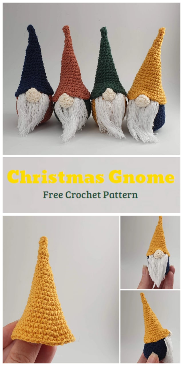 We are going to learn How to Crochet Christmas Mini Gnome Pattern. Quick to work up, these mini Gnomes can be hung from the tree or just littered around the home as cute Christmas decorations!