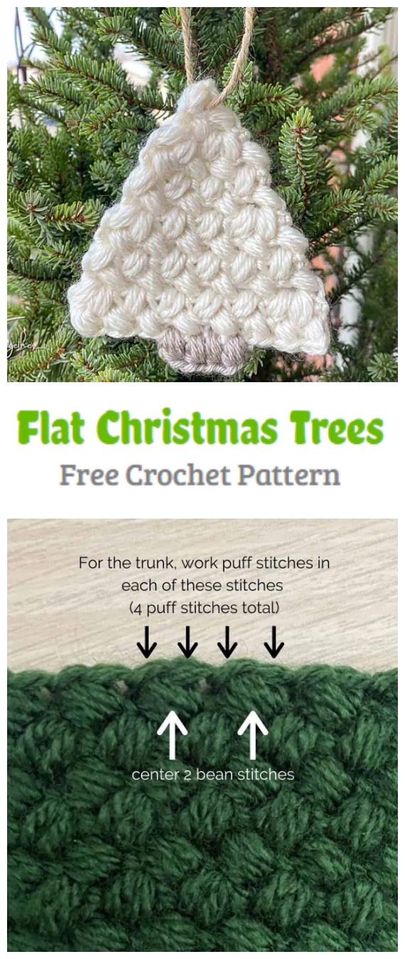 Crochet Flat Christmas Tree Pattern Crochet Kingdom