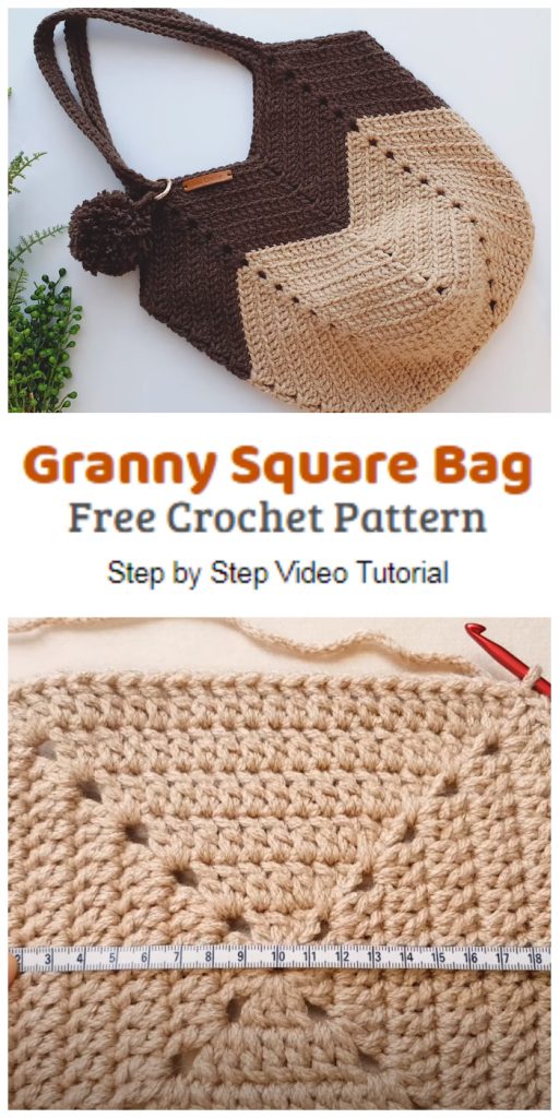 How to Crochet Granny Square Bag - Crochet Kingdom