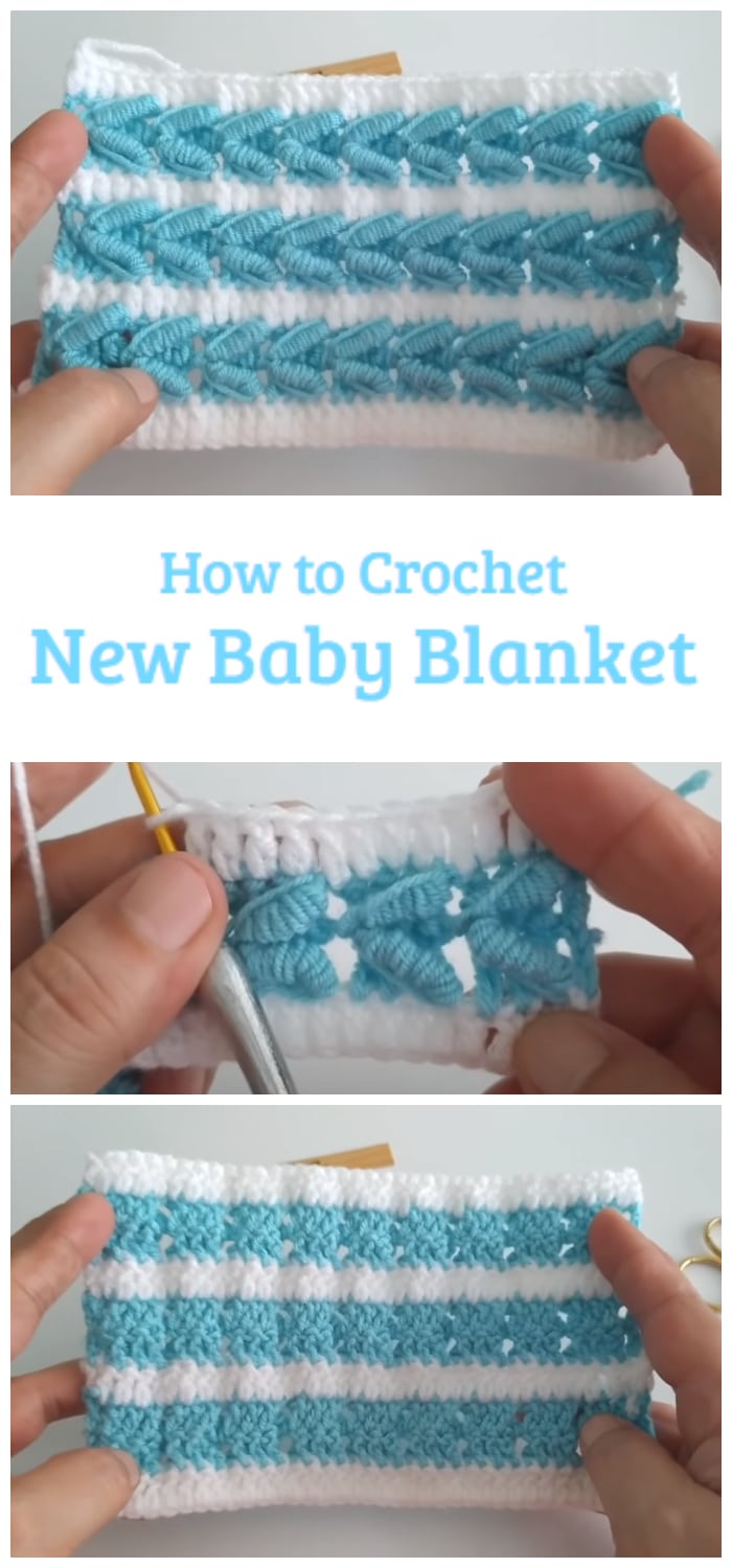 We are going to learn How to Crochet New Baby Blanket. I love making baby blankets. They are, probably, my favorite thing to crochet.