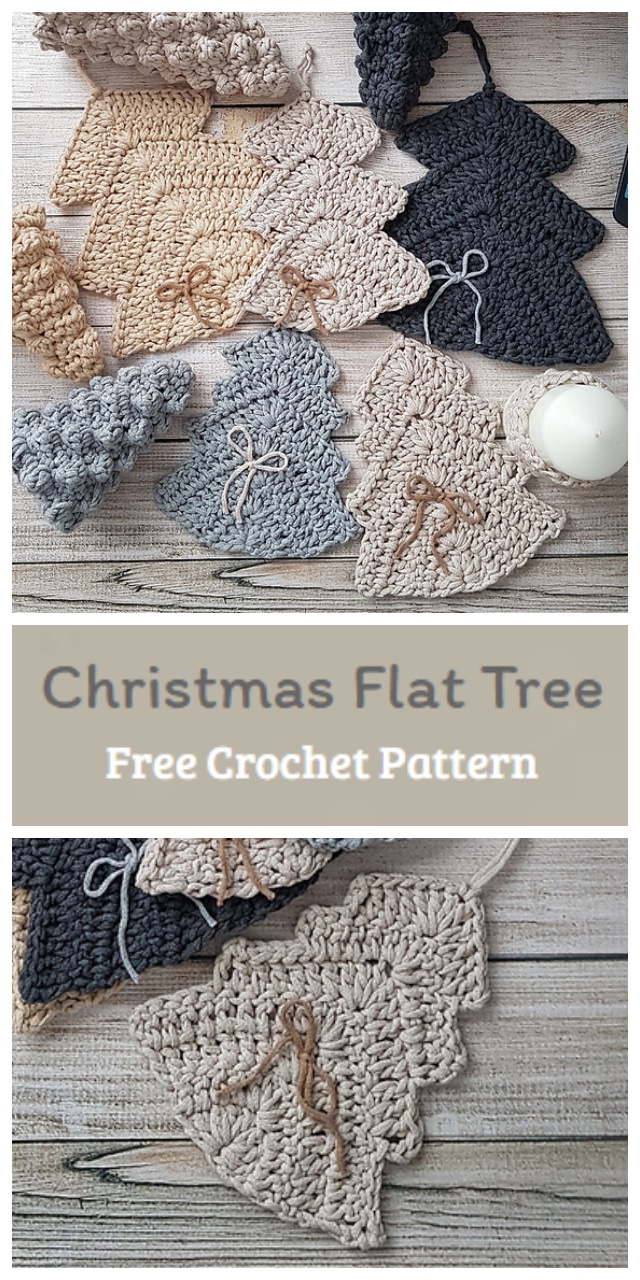 We are going to learn How to Crochet Christmas Flat Tree Ornaments. Make these quick and easy crochet flat trees ornaments for your holiday decor!