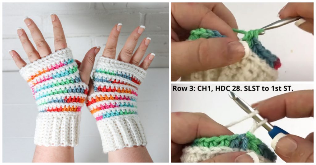 We are going to learn How to Crochet Wrist Warmers Free Pattern. These crochet wrist warmers are colorful and fun and works up quickly and has 5 sizes.