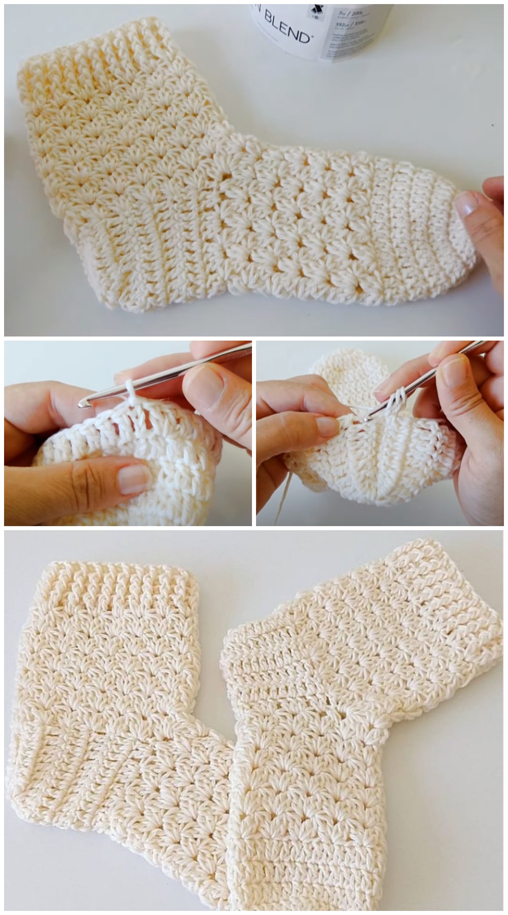 2 Hours of House Crochet Socks - Crochet Kingdom