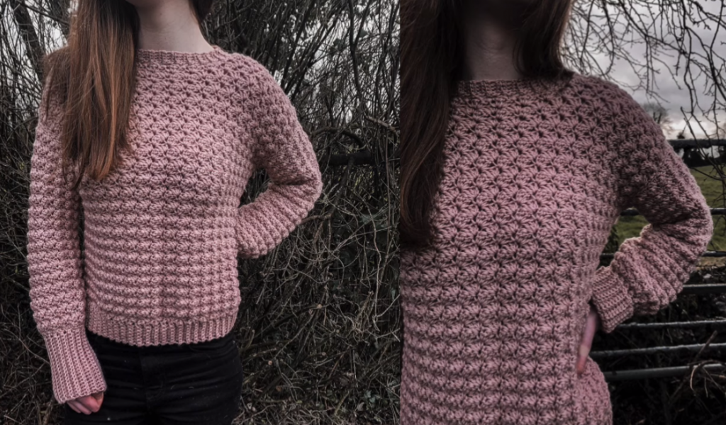 Easy Crochet Shell Sweater - Crochet Kingdom