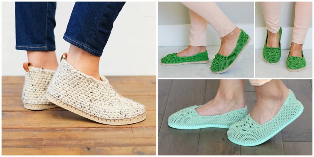 These 3 Best Crochet Shoes Using Flip Flop Soles will be so great, and you will be able to save a lot of money for some cool shoes. They are so nice, you will find yourself wearing them everywhere! Keep your feet cool and comfy. The comfort of handmade slips plus the functionality of actual shoes, these chukka-style slippers with flip flop soles are here to bring joy to your feet!