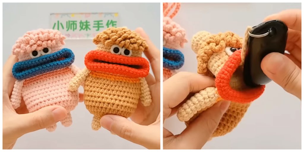 Crochet Cartoon Decorative makes a perfect gift and can also be a great thing to sell at craft fairs and markets. Today you’ll see just how many different ways you can crochet a keychain, and what kinds of projects really shine – tons of amigurumi food, animals and more. 