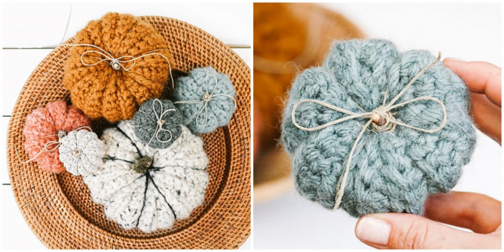 If you know the single crochet stitch and can make a rectangle, you already know how to crochet a pumpkin! Even beginners will find this pattern easy and straightforward. With a little more experience, you’ll be popping out a mini pumpkin in about 15 minutes flat.