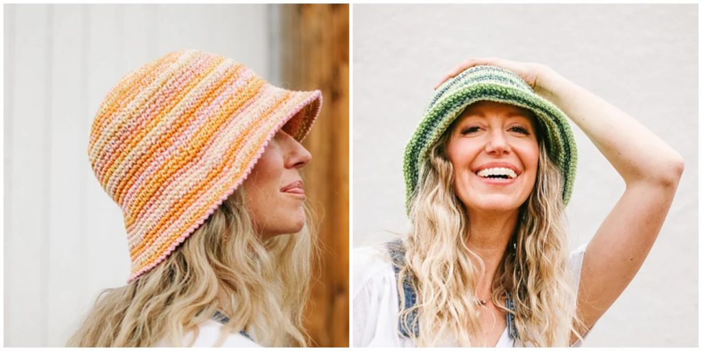 This portable, packable and giftable bucket hat is the perfect mindless-yet-creative project to stash in your purse this season.