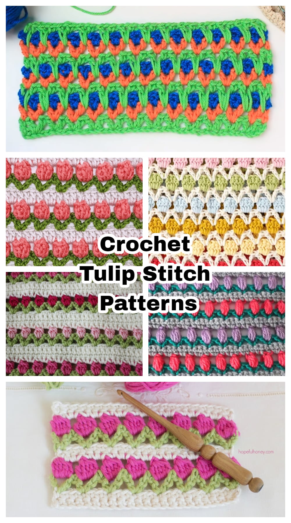 6 Easy Crochet Tulip Stitch Patterns - Crochet Kingdom