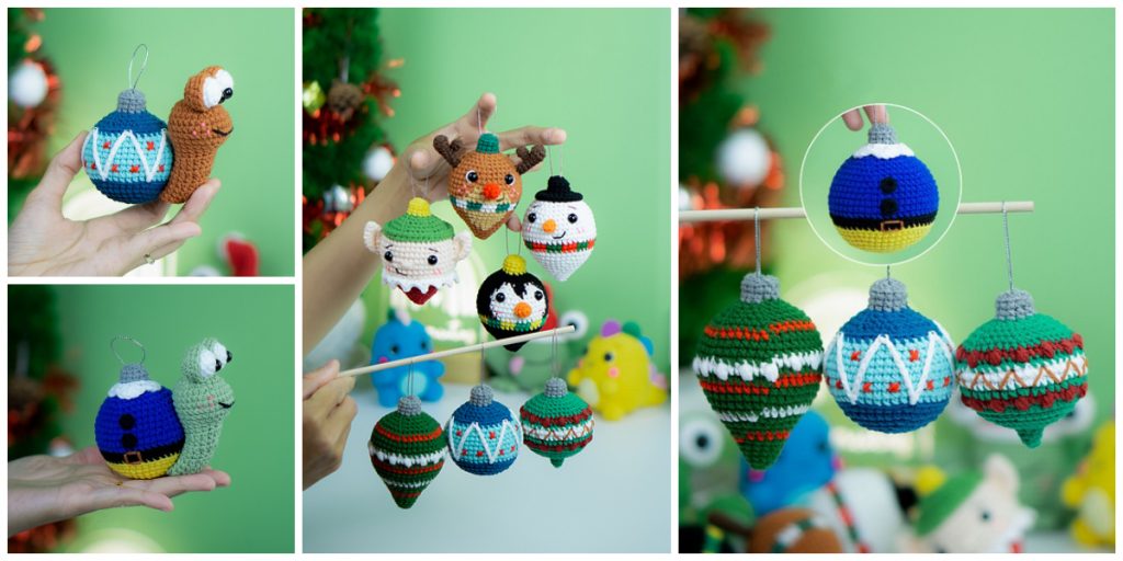 Looking for a quick crochet project that makes a great gift ? Today I will show you how to Crochet these Crochet Christmas Ball Ornaments, easy and perfect for beginners.
