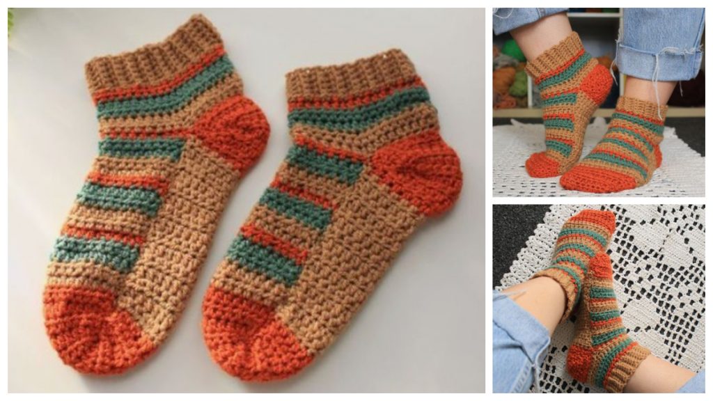 Crochet Mushroom Chair Socks - Crochet Kingdom