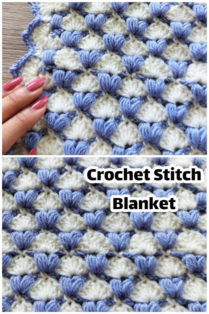 I saw this Crochet Stitch Blanket and fell in love with it. It's easy stitch to learn and takes only a minimum amount of experience. Enjoy !