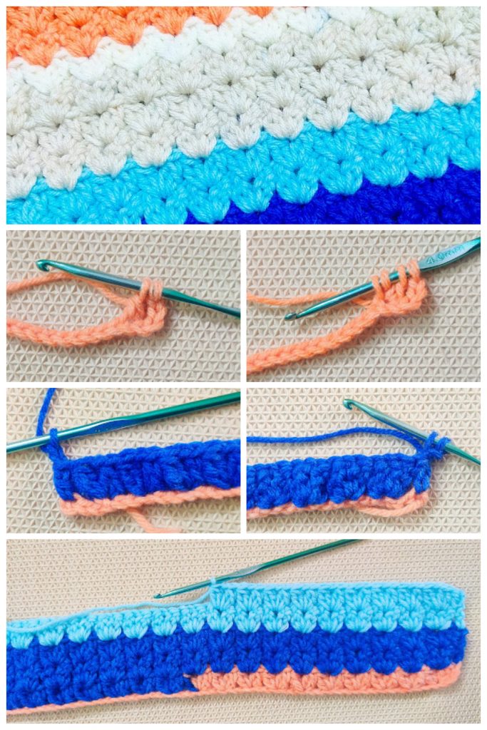 I’ve been eyeing this crocheted cluster stitch for a while and am currently using it.  It’s a gorgeous and fairly easy crochet stitch that creates a dense fabric with a beautiful and reversible texture. Even if you have only ever crocheted the most basic of crochet stitches, the Cluster Stitch is pretty easy to learn and only takes a tiny bit of practice. 