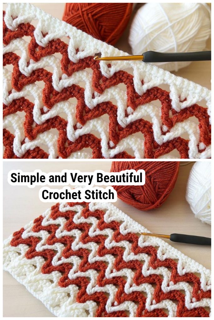 Are you looking for new Simple and Very Beautiful Crochet Stitch to try out on your next project? If so, you have come to the right place. You’ll want to keep this crochet stitch guide handy for the next time you are looking for a stitch to use in your next crochet pattern or crochet project.